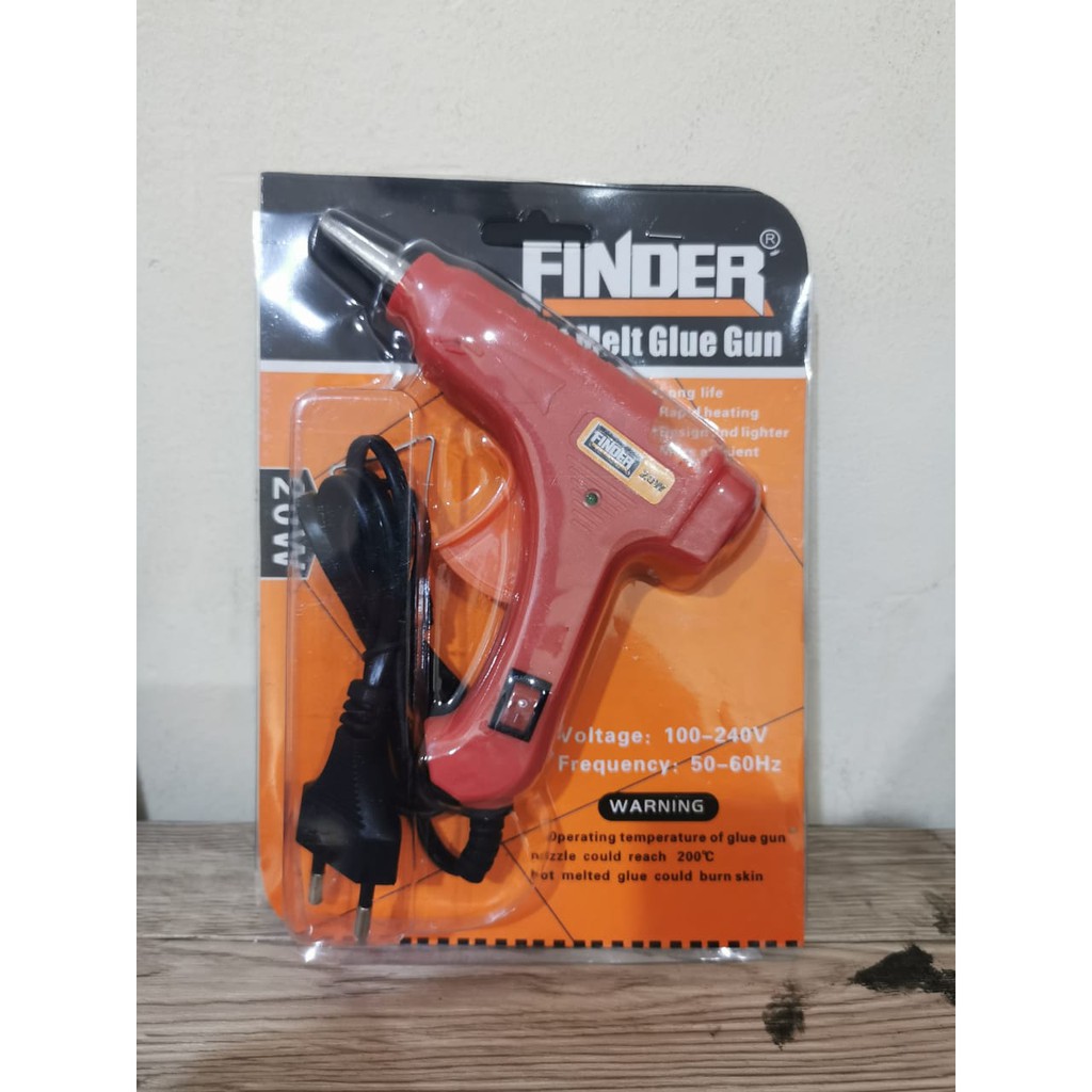 Glue Gun Alat Lem Bakar 20 Watt Finder