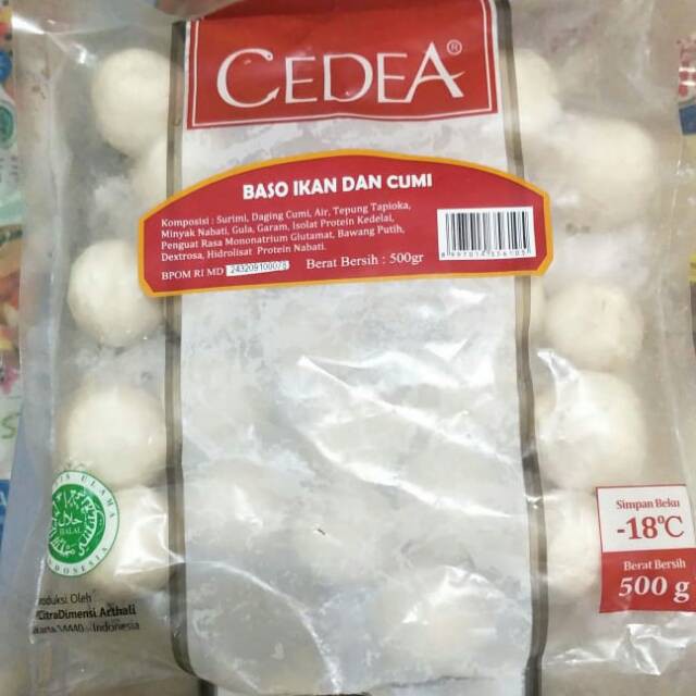 Cedea Baso Ikan dan Cumi 500 gr Frozen Food Bandung
