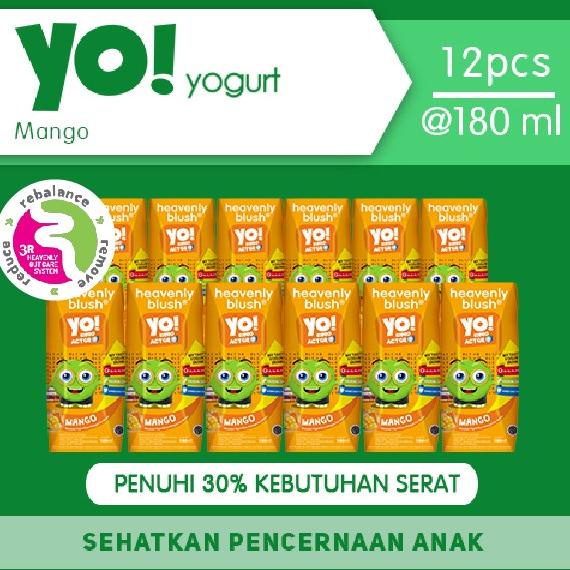 

(BISA COD) Yogurt Heavenly Blush YO Mango Carrot [12 x 180 ml] TERMURAH Kode 239