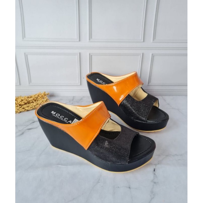 ABBUSHOES DL 47 Sandal Wedges Untuk Wanita