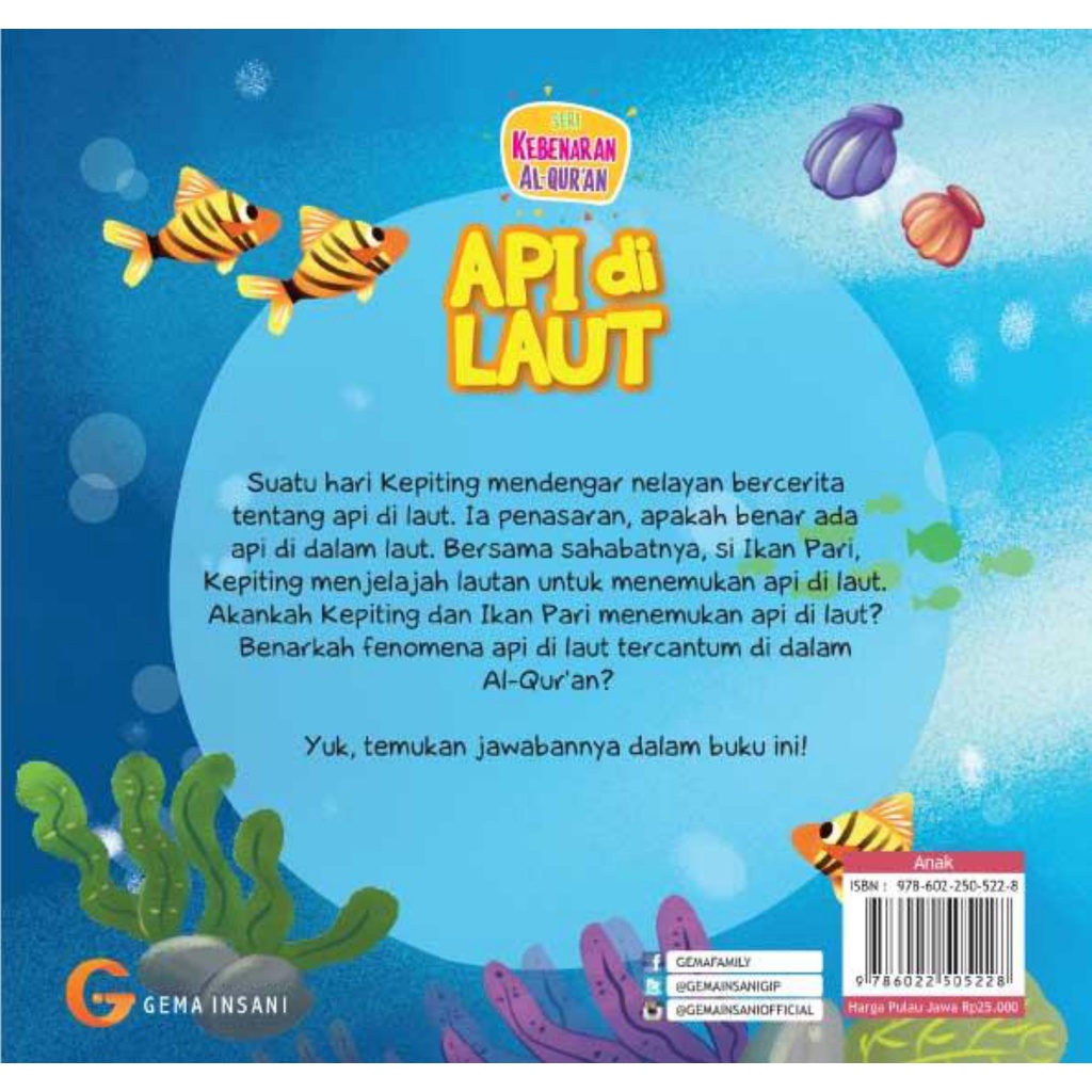 Buku Seri Kebenaran al Quran - Api di Laut - Gema Insani 100% Original