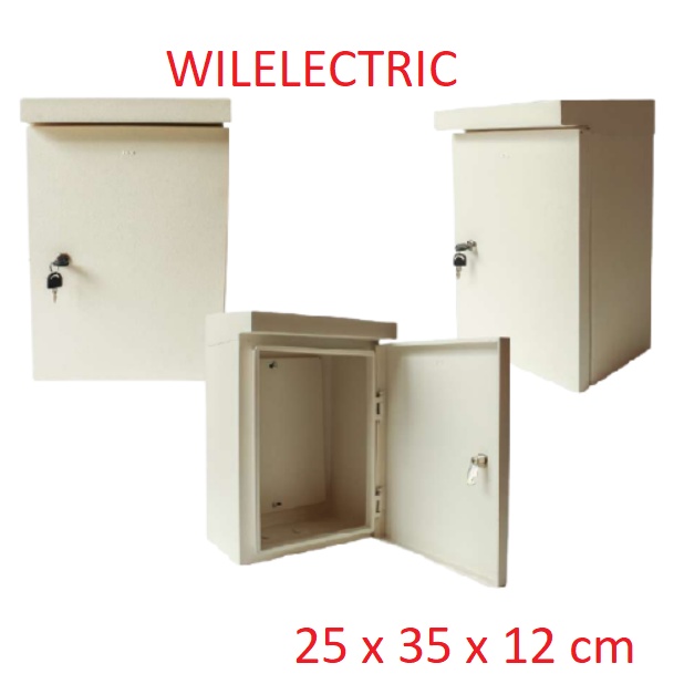 IONEE Box panel listrik topi outdoor 25 x 35 x 12 / 25x35x12 cm besi