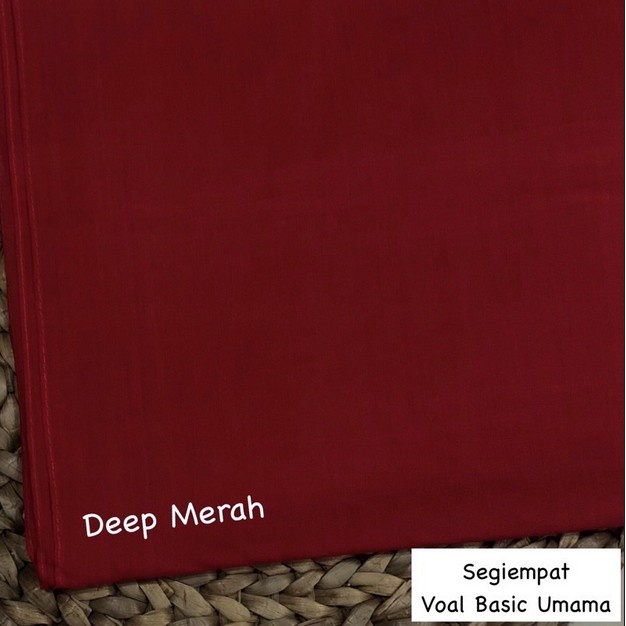 Godiva96 - UMAMA BASIC VOAL HIJAB / JILBAB MEDAN PART 1-U.BV. Deep Merah