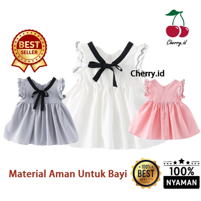 Cherry COD Dress Anak Perempuan Import / Baju Anak Perempuan / Gaun Anak D01