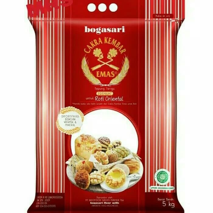 

BISA COD tepung cakra kembar prem ROTIORIENTAL 5kg