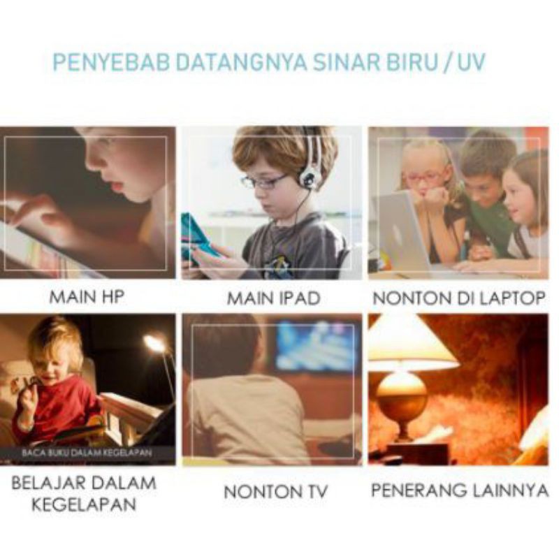 KACAMATA ANAK ANTI RADIASI LAKI-LAKI DAN PEREMPUAN/ KACAMATA ANAK LENSA BLUE RAY/