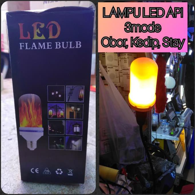 Lampu Bulb LED Flame Api Obor 3watt 3 watt 3w