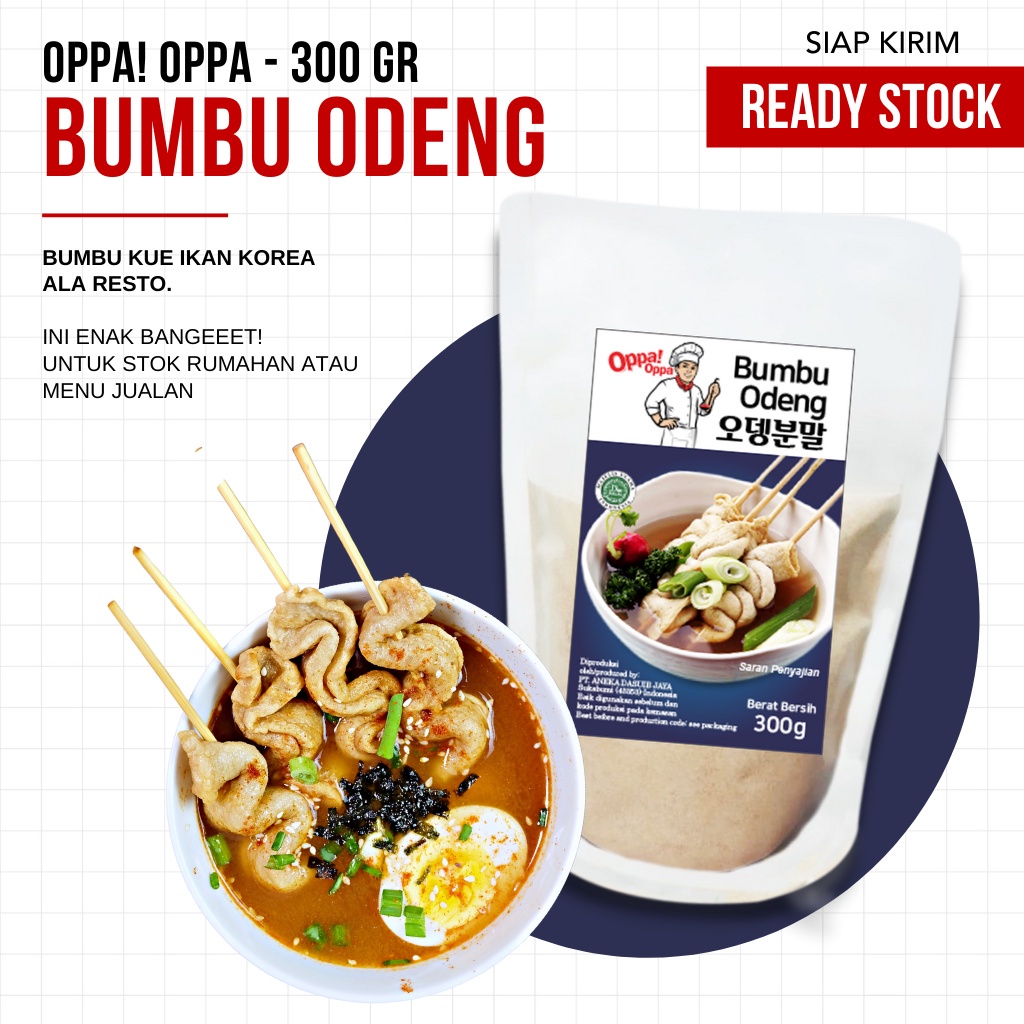 Bumbu Odeng Kue Ikan Khas Korea Ala Resto Oppa! Oppa (TERMURAH)