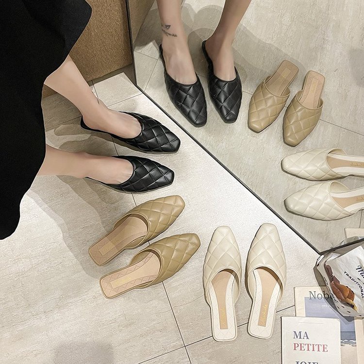 FD Sandal Slop Wanita Kekinian Sendal Slip On Cewek Import Terbaru 2021 DI-053