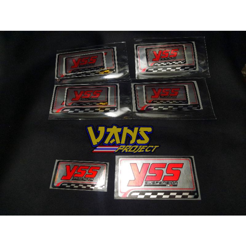 Sticker Shock Belakang YSS Besar dan kecil Seperti Ori nya Shockbreaker Tabung