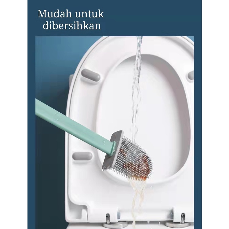 Goland Sikat WC Toilet Silikon Toilet Brush Sikat Pembersih Kamar Mandi Sikat Toilet