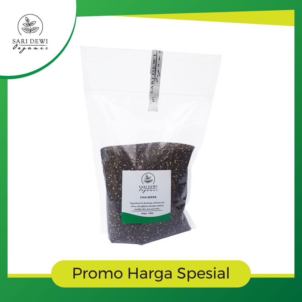 

ORGANIC CHIA SEEDS 500 GR