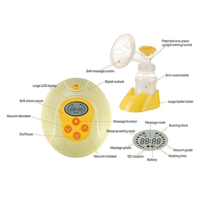 Single Electric Breast Pump Electric Pompa susu ASI Elektrik - BRP