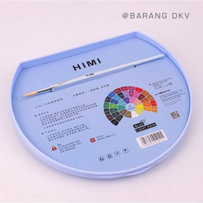 

Miya Himi Watercolor Solid 38 Colors Warna + Kuas