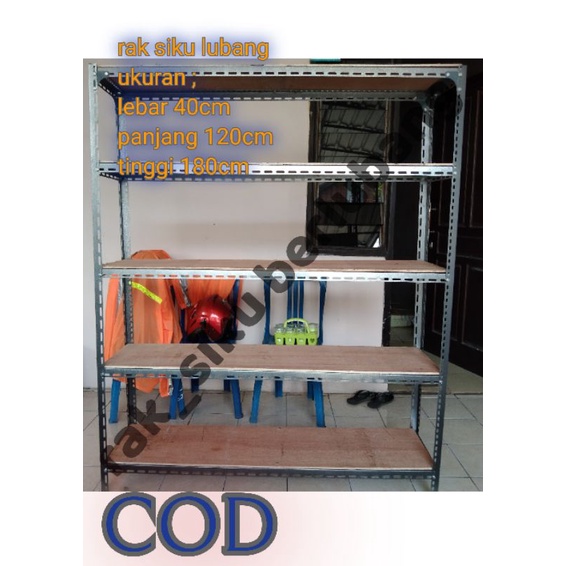 rak besi lubang serbaguna buat rak toko rak gudang / rak rumah / susun 5
