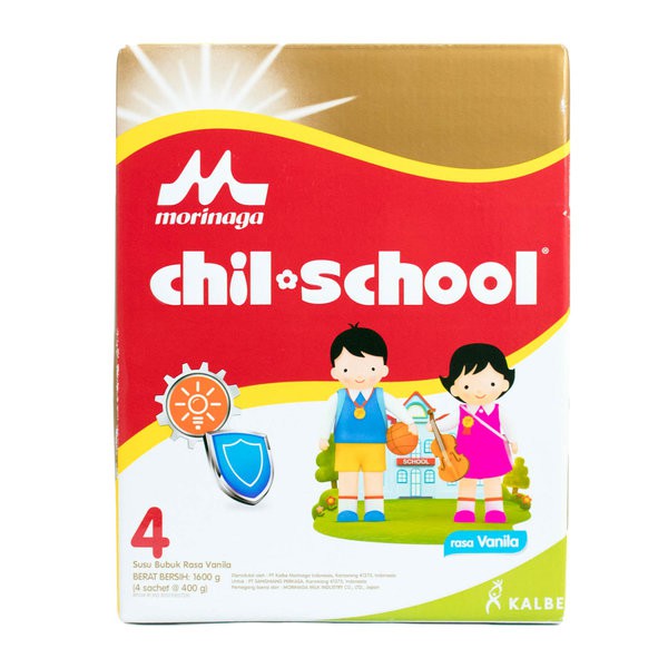 

MORINAGA Chil School 4 Vanila 1600gr Susu Bubuk Anak 3-12 Tahun 4x400g