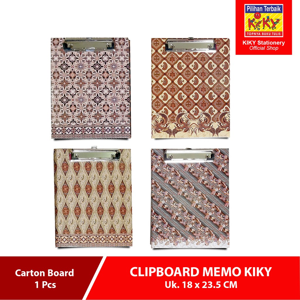

KIKY Clipboard Memo / Papan Jalan dengan Memo (1 Pcs)