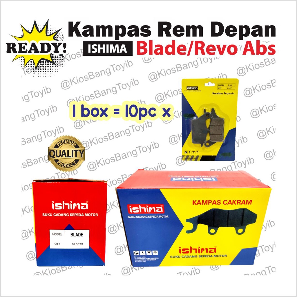 Kampas Rem Depan/Discpad Honda Revo Absolute Blade (ISHIMA)