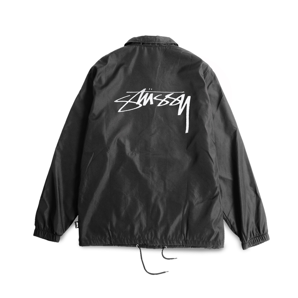 Stussy Cruize Coach Jacket Black (White Logo)