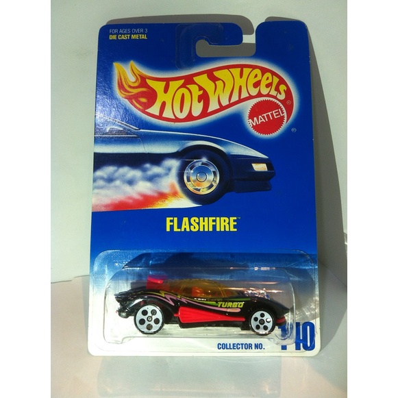 Hot Wheels. 1997 Mainline - 140. Flashfire. White5DOT by MATTEL 1997