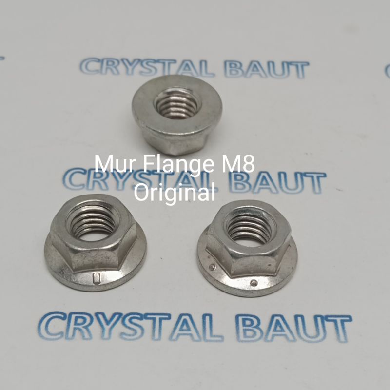 Mur Flange M8 Original /Drat Buat Baut  kunci 12