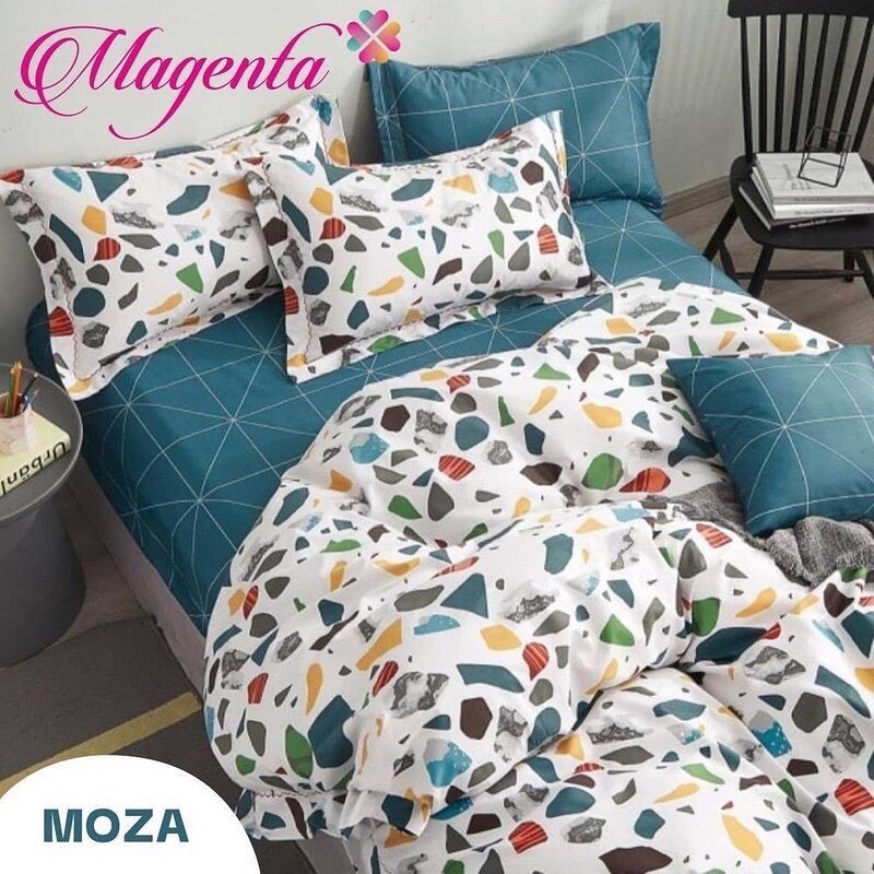 Sprei Magenta Motif Moza
