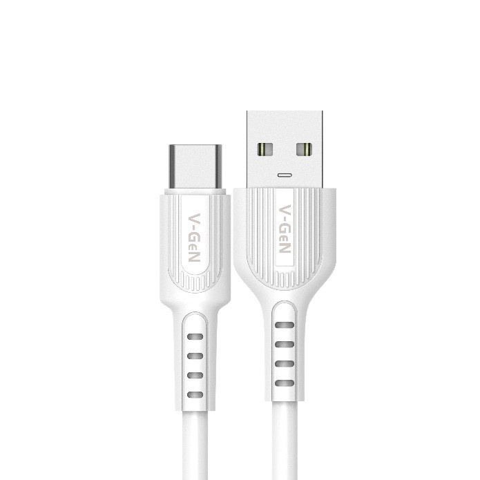 Kabel Data USB Type C V-GeN VCB-23 3A Fast Charging Bulat VGEN