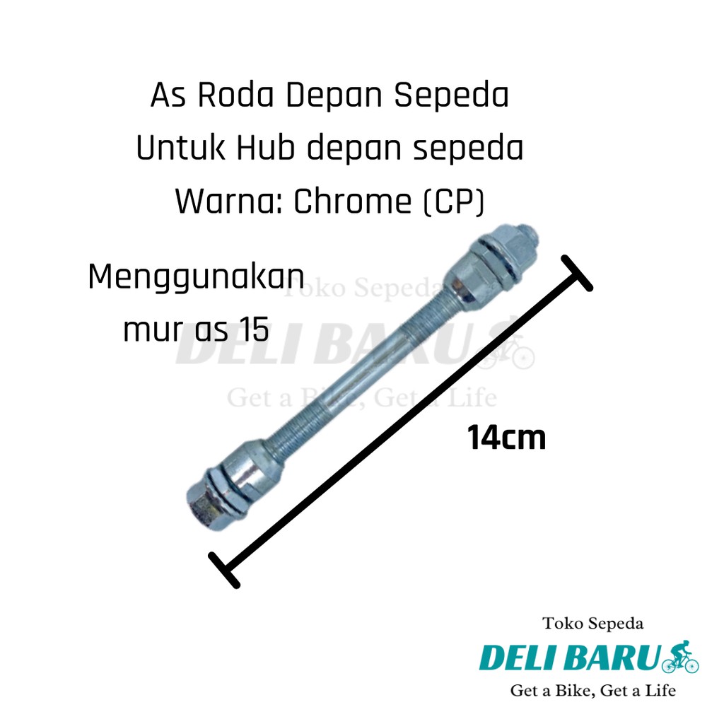 As roda DEPAN bagus as 15 sepeda CP taiwan