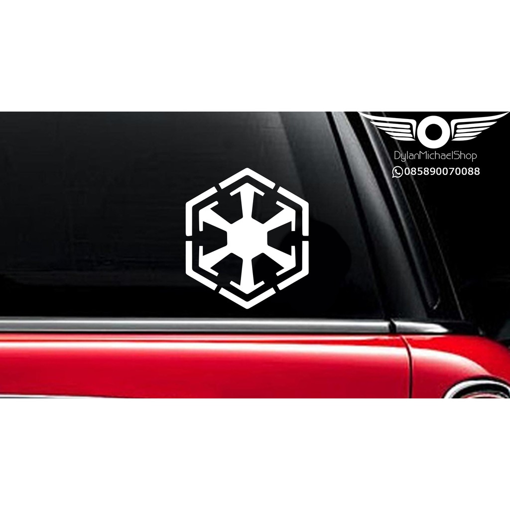 Stiker Mobil Star Wars Sith Empire circle logo Vinyl Decal Sticker