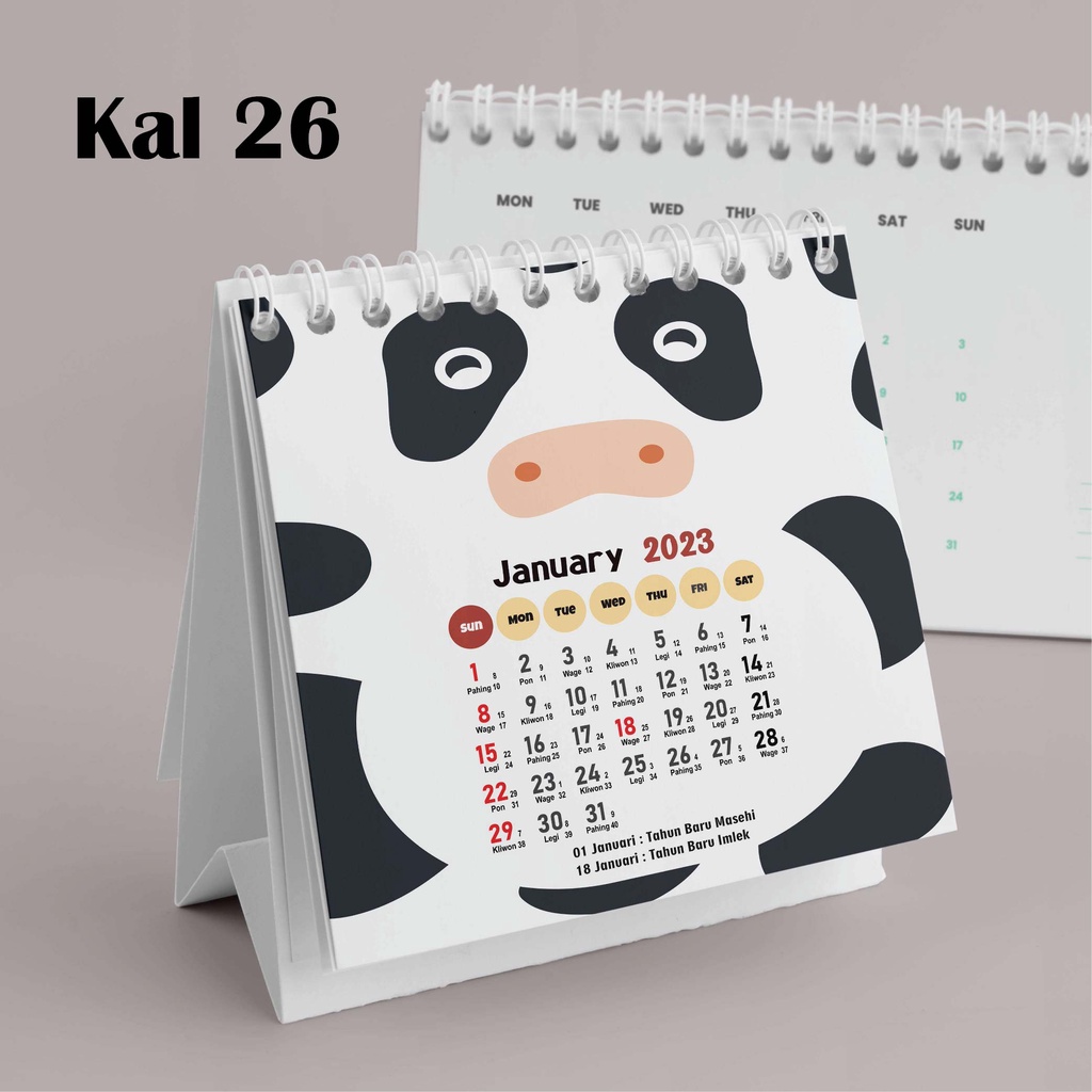 

Hanabi Kalender Mini 2024 / Kalender Meja 2024 Custom KAL26