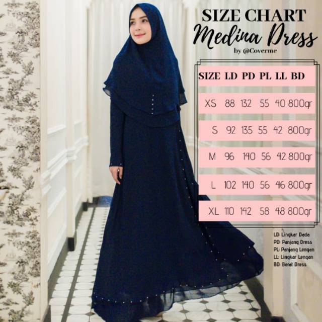 GAMIS SYARI/GAMIS TERBARU/GAMIS BRANDED/GAMIS CANTIK/MEDINA DRESS by COVERME