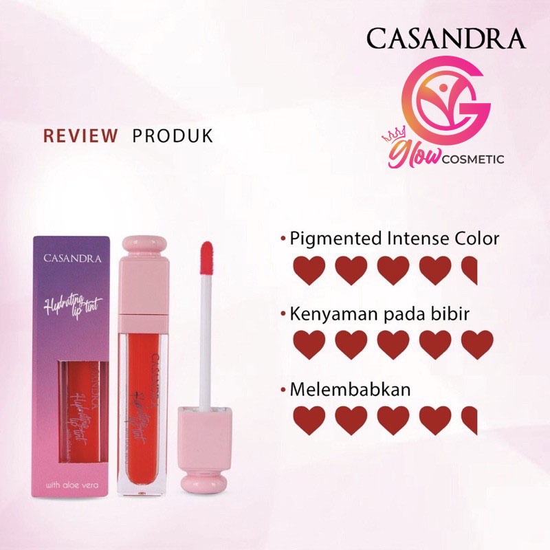 CASANDRA HYDRATING LIPTINT WITH ALOE VERA