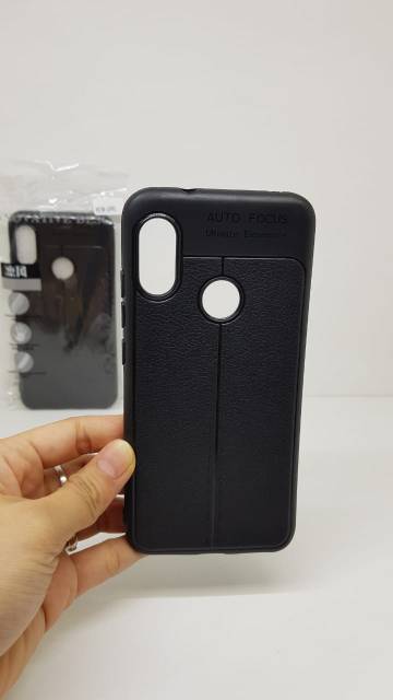 Auto Focus Redmi 6 Pro 5.84 inchi Leather Soft Case Xiaomi Mi A2 Lite Motif Kulit Jeruk