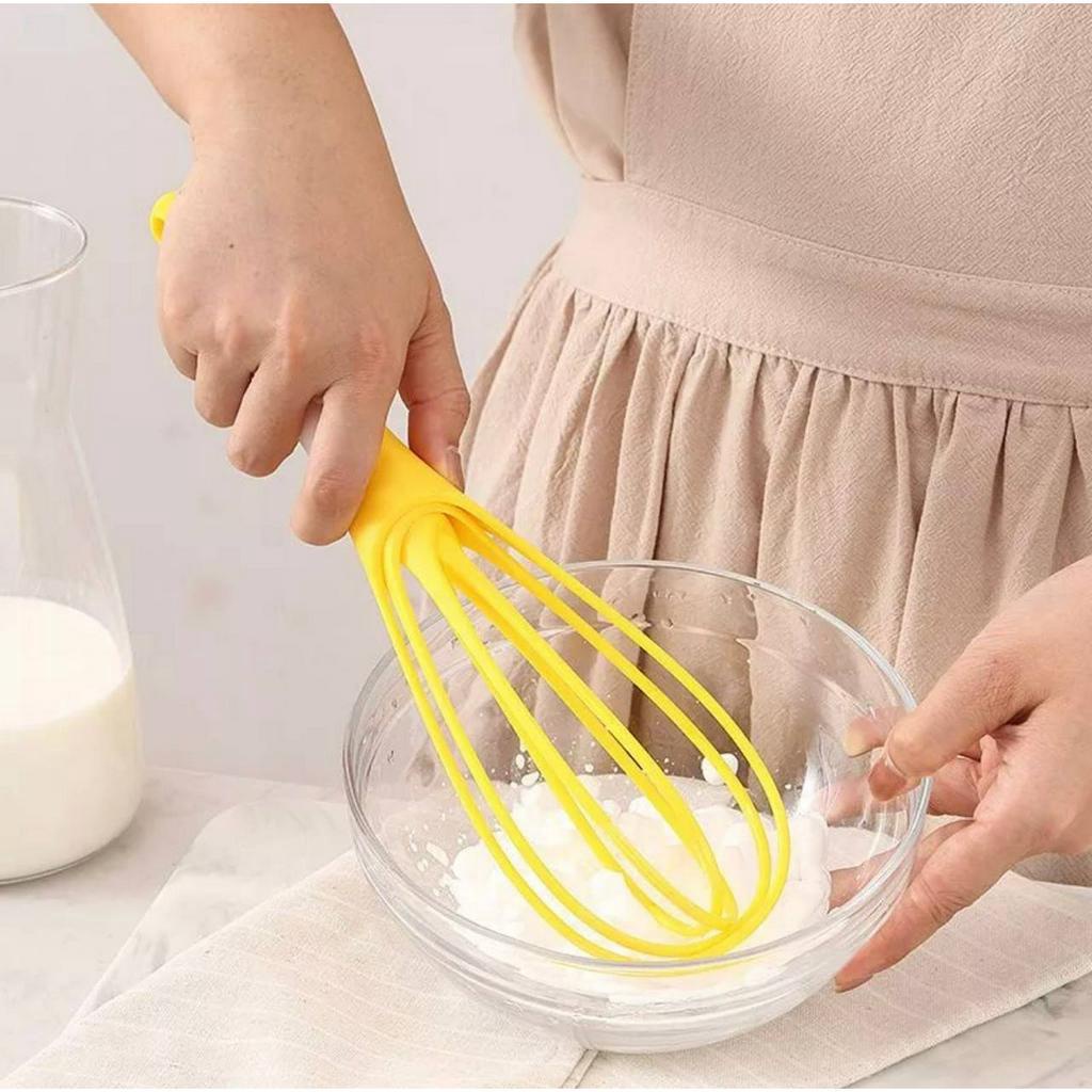 HandMixer ABS Putar Pengocok telur / Alat Kocok Kue Whisker bisa diputar Eggs Beater / Berputar Manual Multi Fungsi