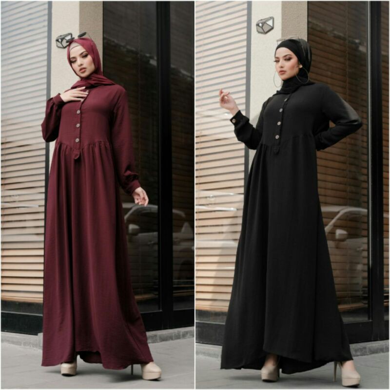 [Bisa COD] AYUDA DRESS READY STOCK ORI by BINBUSH Baju gamis wanita