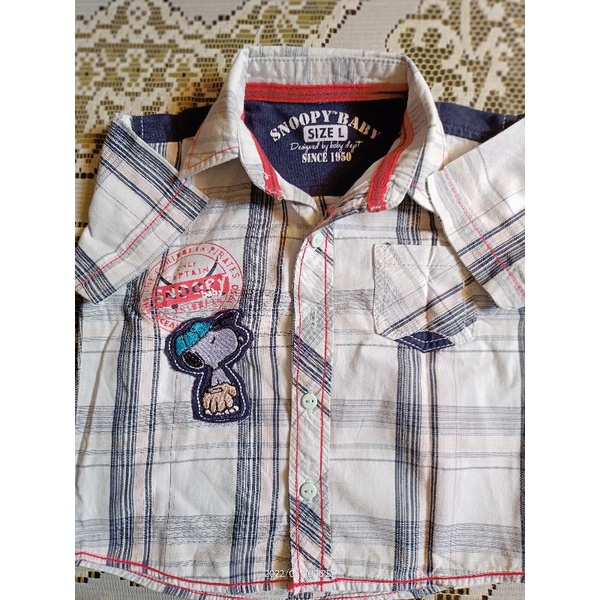 kemeja snoopy preloved