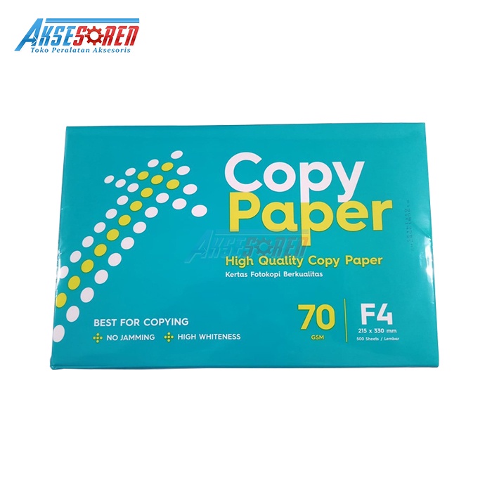 

KERTAS HVS F4 70 G COPY PAPER [1 RIM/500 LEMBAR] UNTUK PRINT DAN FOTOCOPY