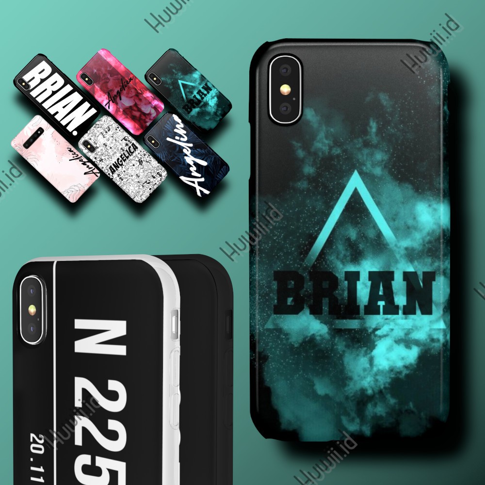 Custom Nama Nomor Hard Soft Case IPHONE 10 / X / XS / XR / XS Max Casing Covers