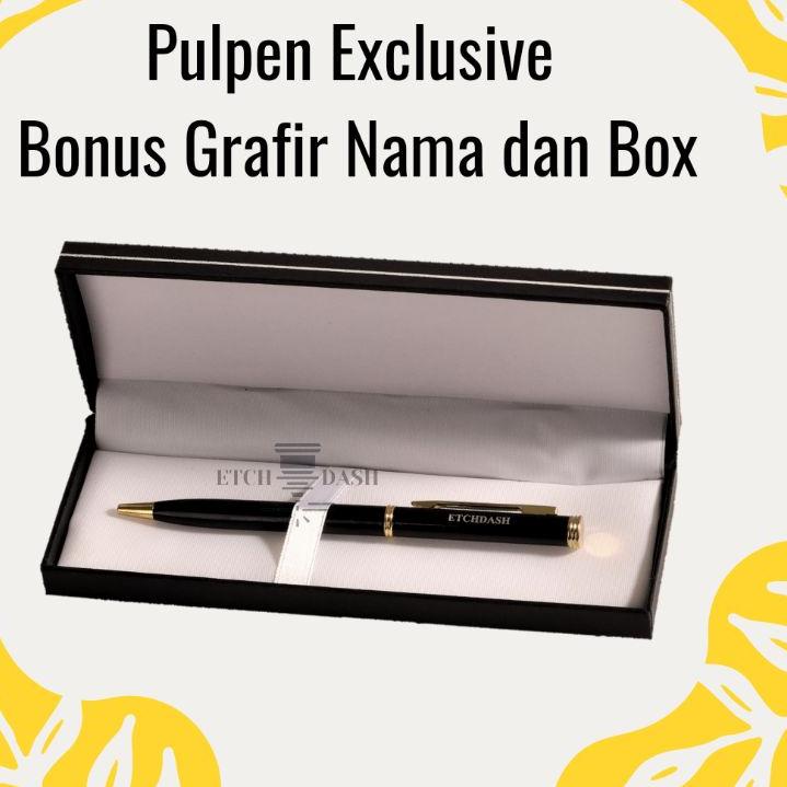 

Promo - Pulpen Eksklusif Free Grafir Nama/Logo + Box Pulpen Custom | Souvenir Pulpen - Pulpen si !!