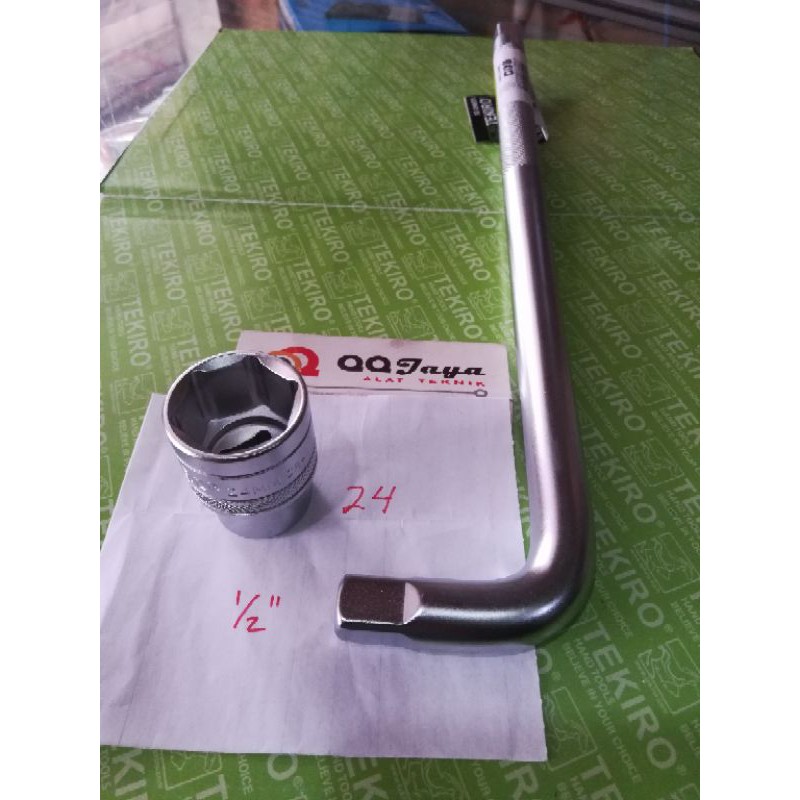 Gagang sok L Tekiro plus mata sok 24 mm Tekiro