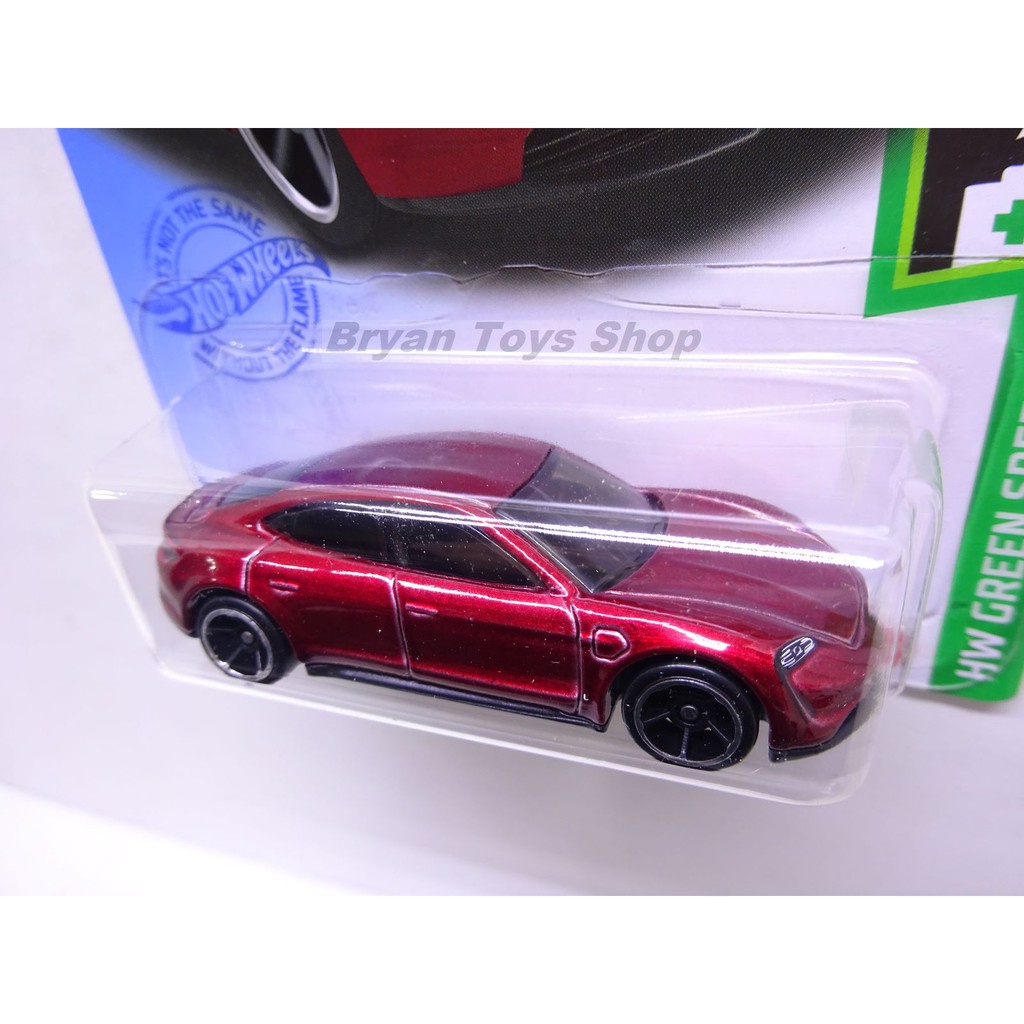 Hot Wheels Porsche Taycan Turbo S Merah