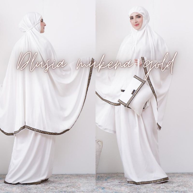 Daster Arab Dlusia Mukena Gold Jumbo by Dlusia Original