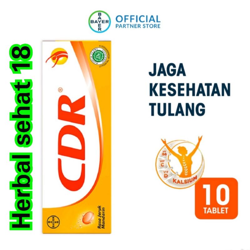 

CDR Kalsium Rasa Jeruk Mandarin 10 Tablet
