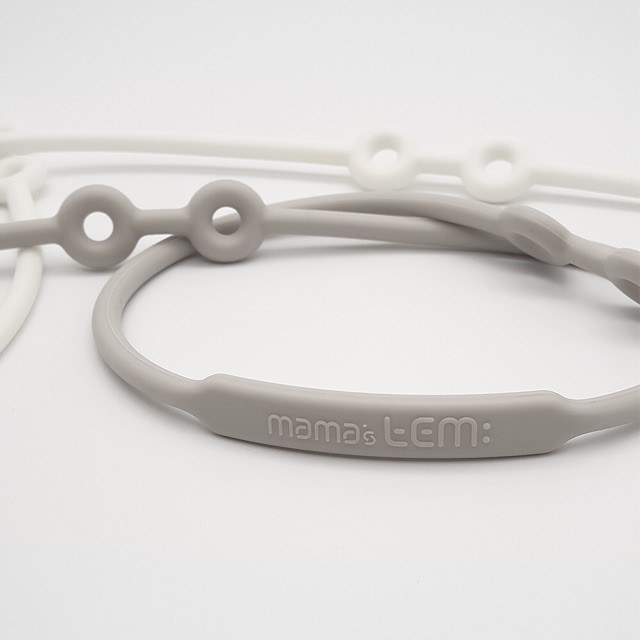 Mamas Tem Jelly Strap - White Melange Mamastem Tali Gantungan Empeng Mainan