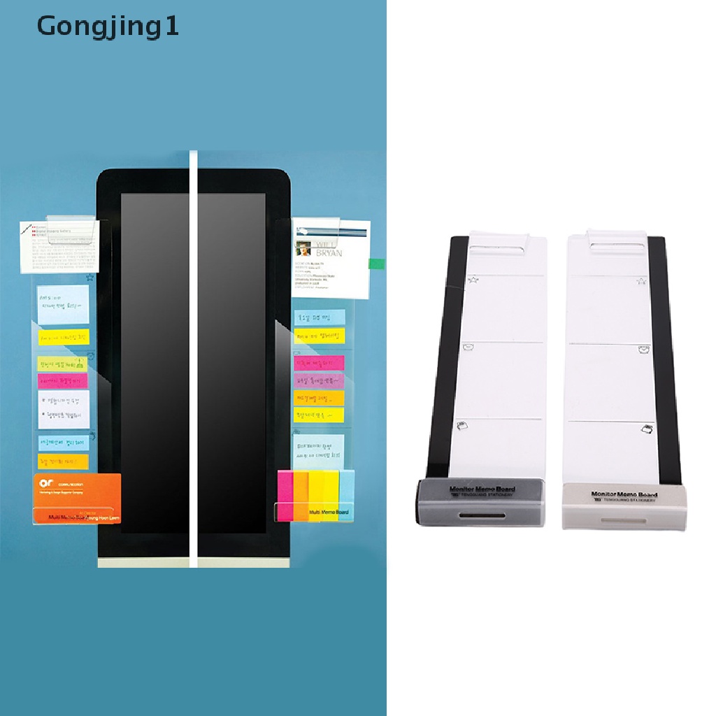 Gongjing1 Papan Memo Sticky Note Bahan Akrilik Transparan