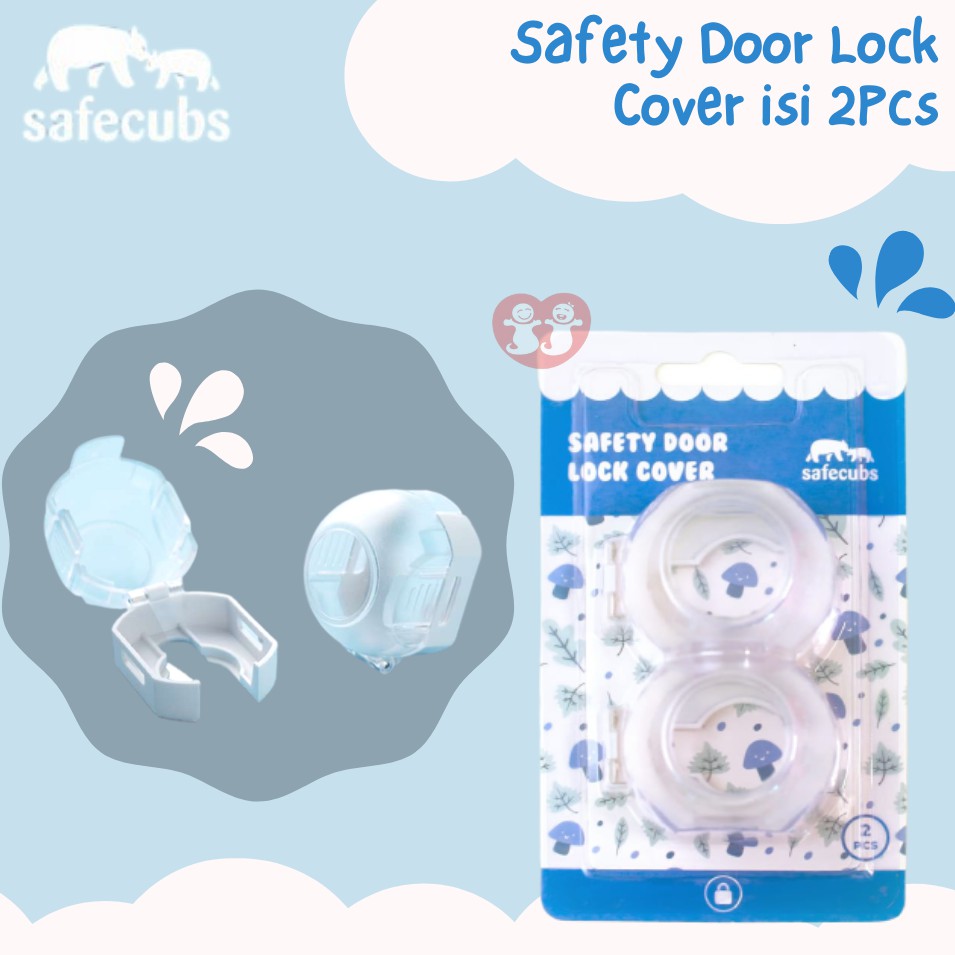 Safecubs Safety door lock cover isi 2 / Pengaman kuncian pintu