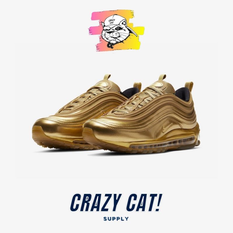 Sepatu Nike Air max 97 GOLD CT4556-700 Original 100% Sale Siapa cepat dia dapat