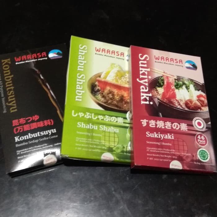 

BUMBU SUKIYAKI KONBUTSUYU SHABU SHABU NON MSG HALAL MUI