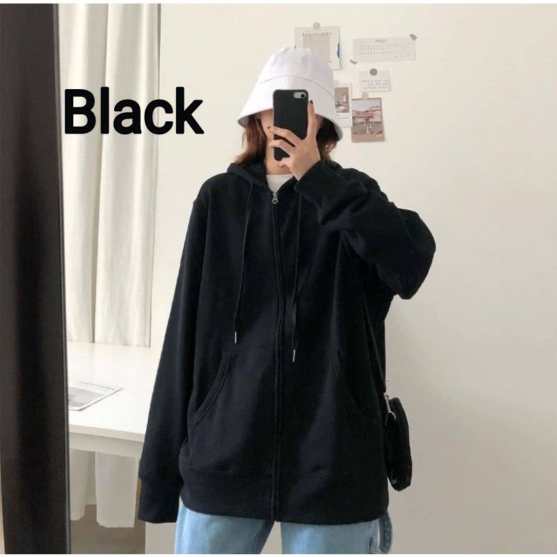 Jaket Wanita - SONYA ZIPPER XXL Sweater Wanita Jaket Hoodie Wanita Bahan Fleece Size XXL-3