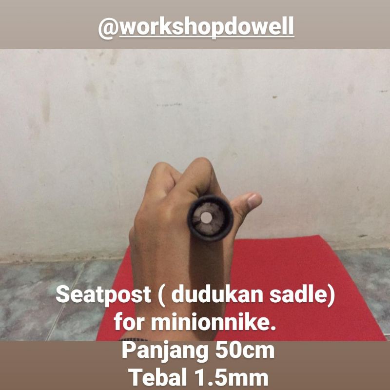Seatpost minion, bmx, mtb dll Diameter 25.4 Panjang 40,50,60 cm Powdercoating
